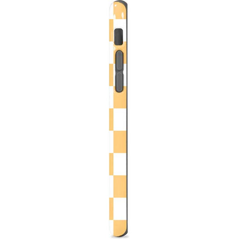Yellow and White Checkerboard iPhone 7 Pro Case