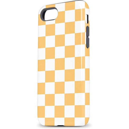 Yellow and White Checkerboard iPhone 7 Pro Case