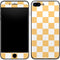 Yellow and White Checkerboard iPhone 8 Plus Skin