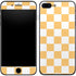 Yellow and White Checkerboard iPhone 8 Plus Skin