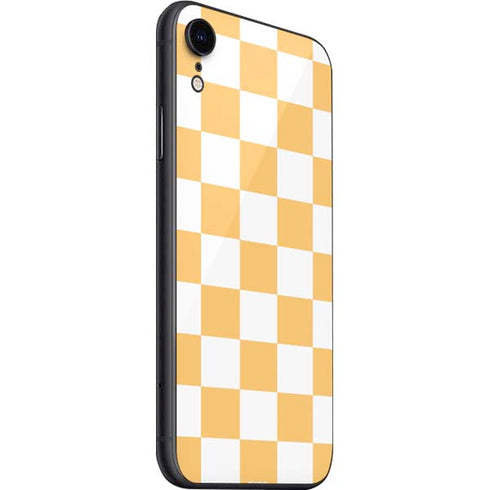 Yellow and White Checkerboard iPhone SE (2nd & 3rd Gen) Skin