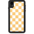 Yellow and White Checkerboard iPhone XR Waterproof Case