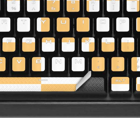 Yellow and White Checkerboard K95 RGB PLATINUM Mechanical Gaming Keyboard Skin