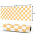 Yellow and White Checkerboard Gaming Mouse Pad