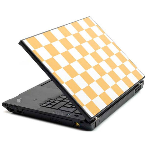 Yellow and White Checkerboard Lenovo T420 Skin