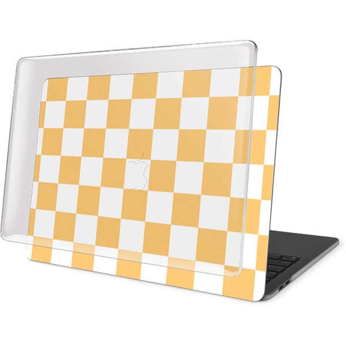 Yellow and White Checkerboard MacBook Pro 13in (2020) Case plus Skin