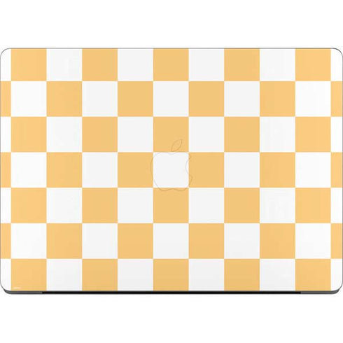 Yellow and White Checkerboard MacBook Pro 14in (2021-24) Skin