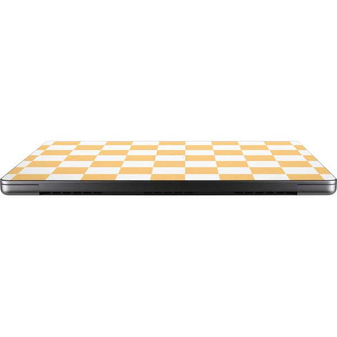Yellow and White Checkerboard MacBook Pro 14in (2021-24) Skin