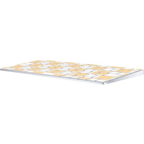 Yellow and White Checkerboard Magic Keyboard Skin