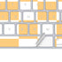 Yellow and White Checkerboard Magic Keyboard Skin