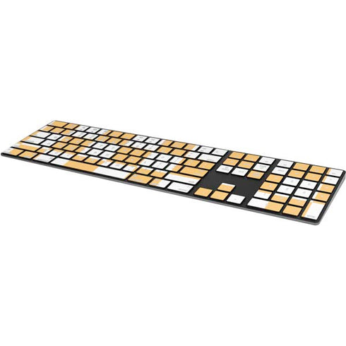 Yellow and White Checkerboard Magic Keyboard with Numeric Keypad Skin