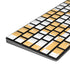 Yellow and White Checkerboard Magic Keyboard with Numeric Keypad Skin