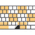 Yellow and White Checkerboard Magic Keyboard with Numeric Keypad Skin