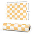 Yellow and White Checkerboard Gaming Mouse Pad