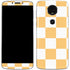 Yellow and White Checkerboard Moto E5 Plus Skin