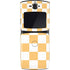 Yellow and White Checkerboard Motorola RAZR Skin