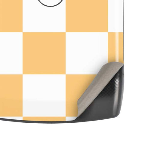 Yellow and White Checkerboard Motorola RAZR Skin