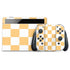 Yellow and White Checkerboard Nintendo Switch OLED (2021) Skin
