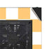 Yellow and White Checkerboard NZXT H510 Compact ATX Mid-Tower Case Skin