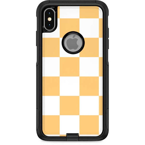 Yellow and White Checkerboard Otterbox Commuter iPhone Skin