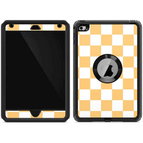 Yellow and White Checkerboard Otterbox Defender iPad Skin