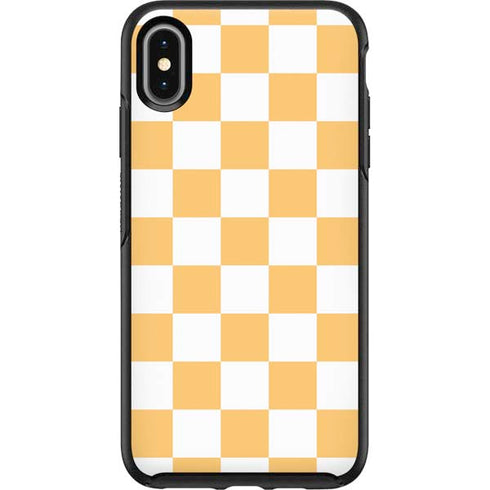 Yellow and White Checkerboard Otterbox Symmetry iPhone Skin