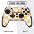 Yellow and White Checkerboard PlayStation Scuf Vantage 2 Controller Skin