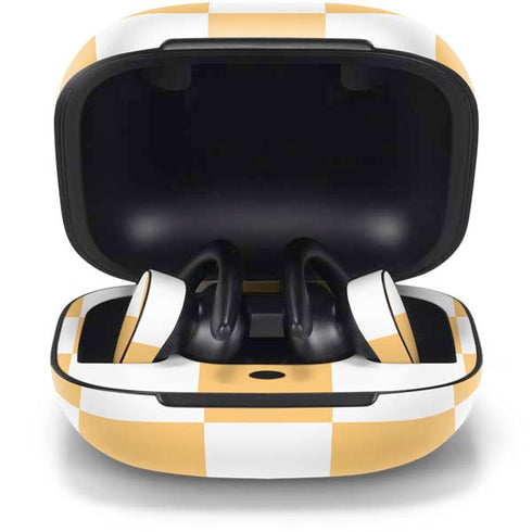 Yellow and White Checkerboard PowerBeats Pro Skin
