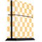Yellow and White Checkerboard PS4 Console Skin