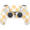 Yellow and White Checkerboard PS5 Controller Skin