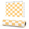 Yellow and White Checkerboard Gaming Mouse Pad