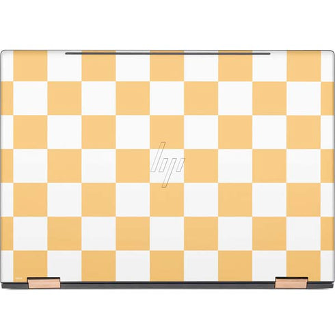 Yellow and White Checkerboard HP Spectre Skin