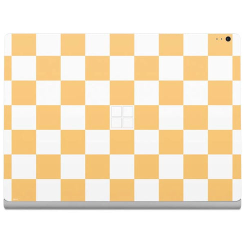 Yellow and White Checkerboard Surface Book 2 13.5in Skin