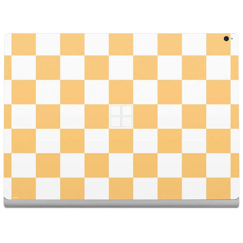 Yellow and White Checkerboard Surface Book 2 15in Skin