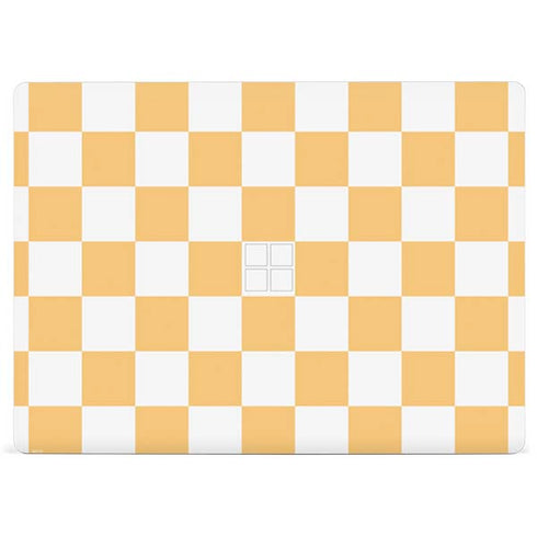 Yellow and White Checkerboard Surface Laptop 2 Skin