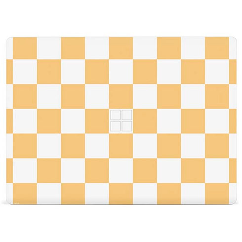Yellow and White Checkerboard Surface Laptop 3 13.5in Skin
