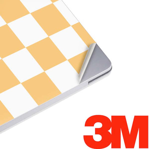 Yellow and White Checkerboard Surface Laptop 3 13.5in Skin
