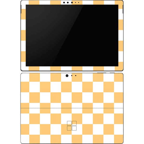 Yellow and White Checkerboard Surface Pro 6 Skin