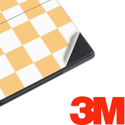 Yellow and White Checkerboard Surface Pro 7 Skin