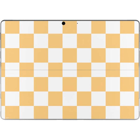Yellow and White Checkerboard Surface Pro 8 Skin