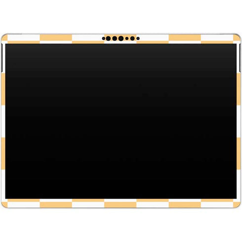 Yellow and White Checkerboard Surface Pro 8 Skin