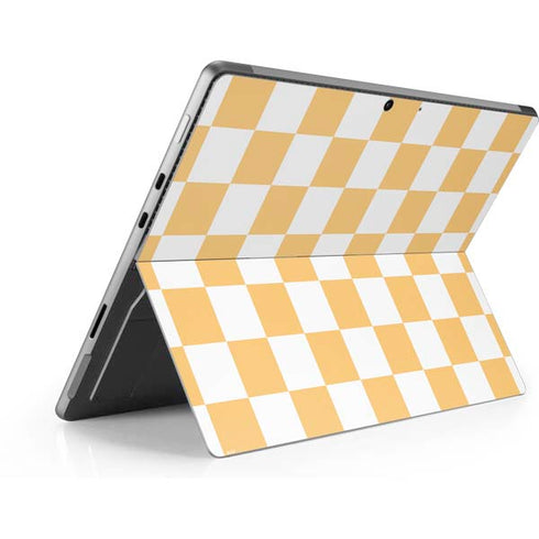 Yellow and White Checkerboard Surface Pro 8 Skin