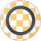 Yellow and White Checkerboard Wireless Charger Skin