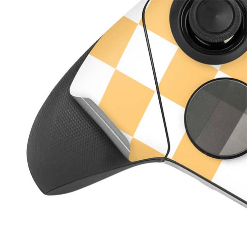 Yellow and White Checkerboard Xbox Elite Wireless Controller Series 2 Skin