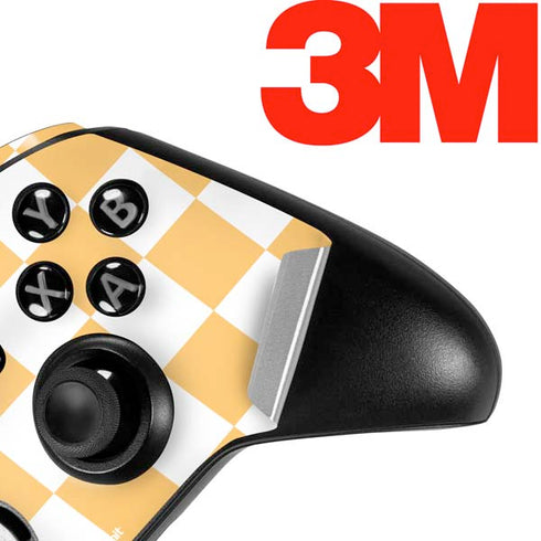 Yellow and White Checkerboard Xbox One Elite Controller Skin
