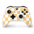 Yellow and White Checkerboard Xbox One S Controller Skin