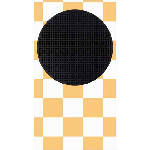 Yellow and White Checkerboard Xbox Series S Bundle Skin