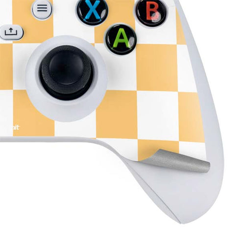 Yellow and White Checkerboard Xbox Series S Skins