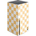 Yellow and White Checkerboard Xbox Series X Console Skin