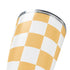 Yellow and White Checkerboard Yeti 20oz Tumbler Skin